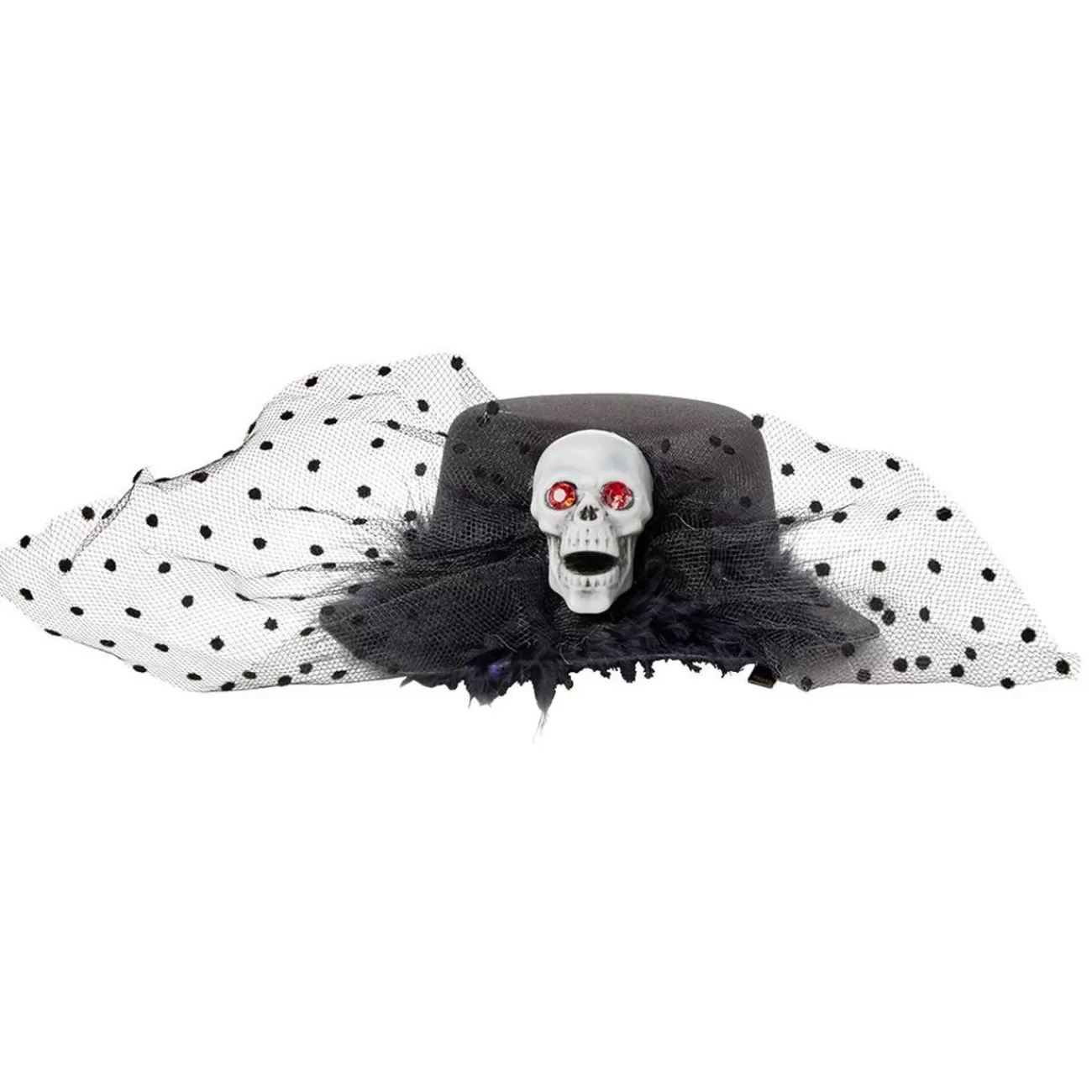 Gifi Chapeau à pinces Halloween crâne noir Clearance