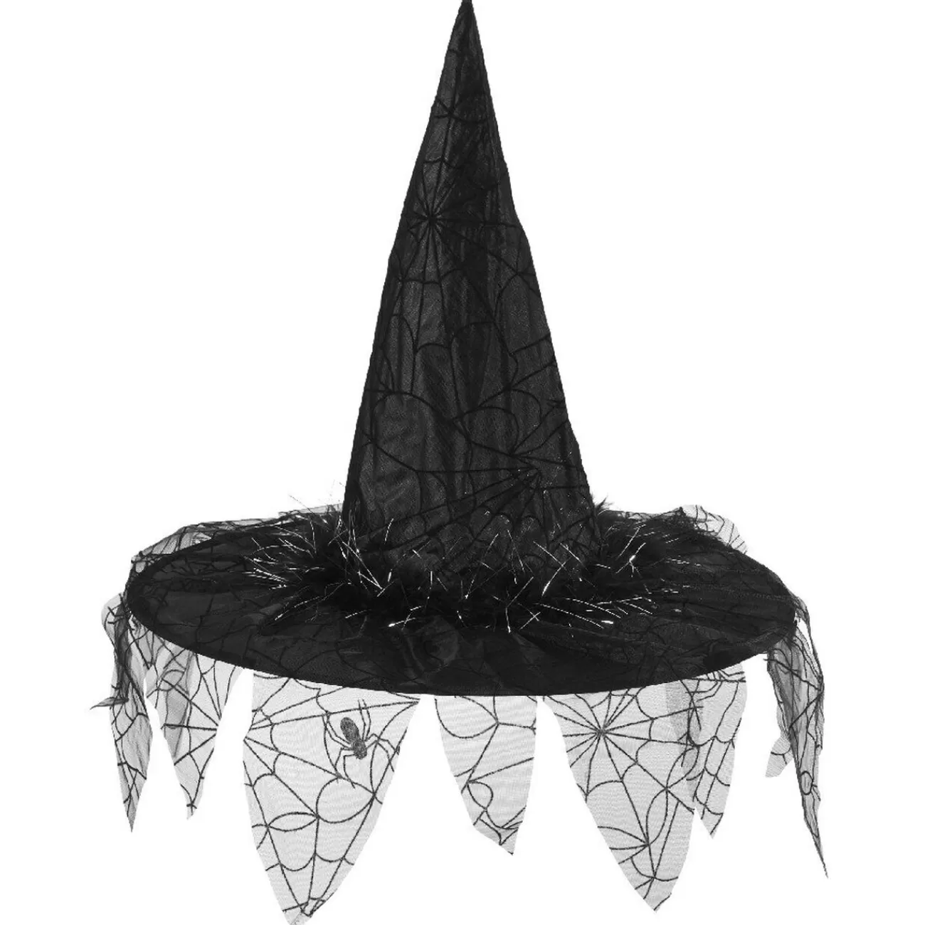 Gifi Chapeau de sorcière et toiles d'araignées Halloween noir Online