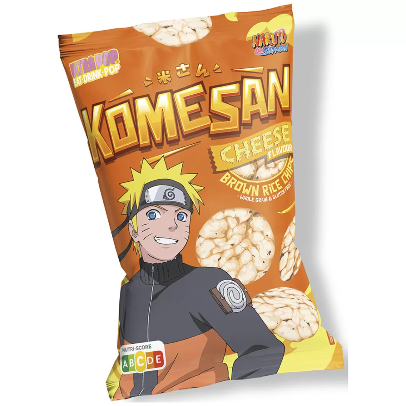 Gifi Chips de riz complet Komesan goût fromage Naruto 60g Shop