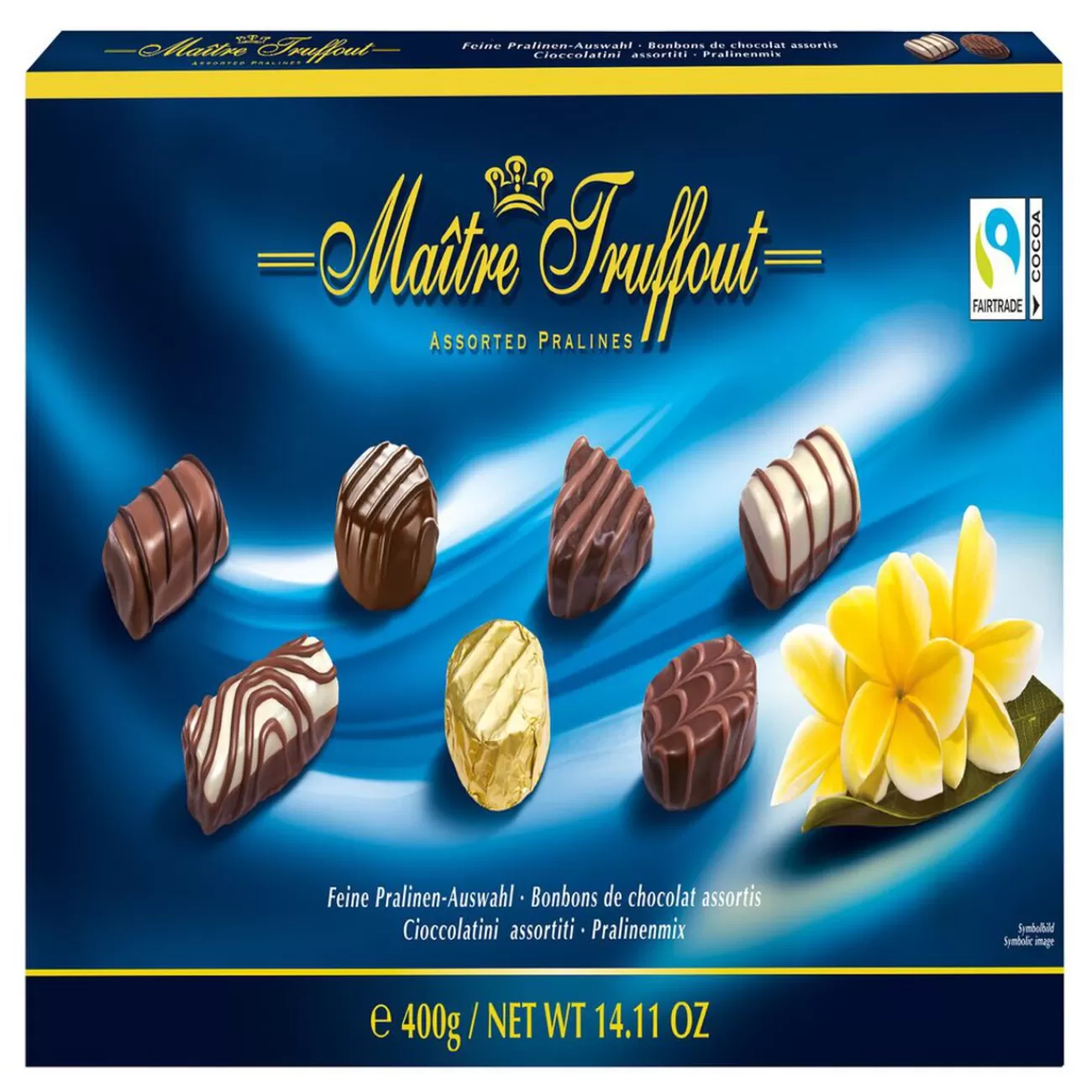 Gifi Chocolats pralinés Maître Truffout 400gr - Boîte bleue Clearance