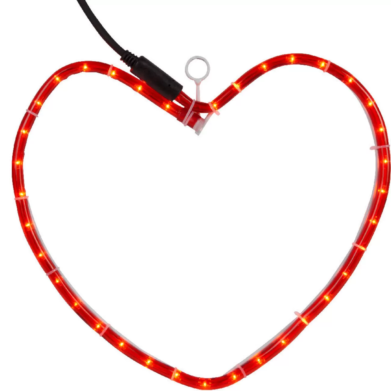 Gifi Coeur lumineux tube rouge h.27 cm< Décoration Extérieure De Noël