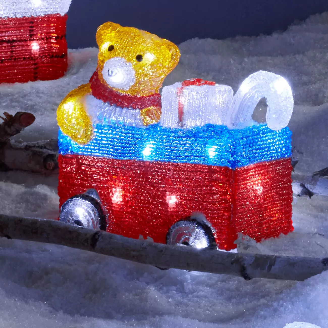 Gifi Coffret à jouets lumineux 25 led< Décoration Extérieure De Noël