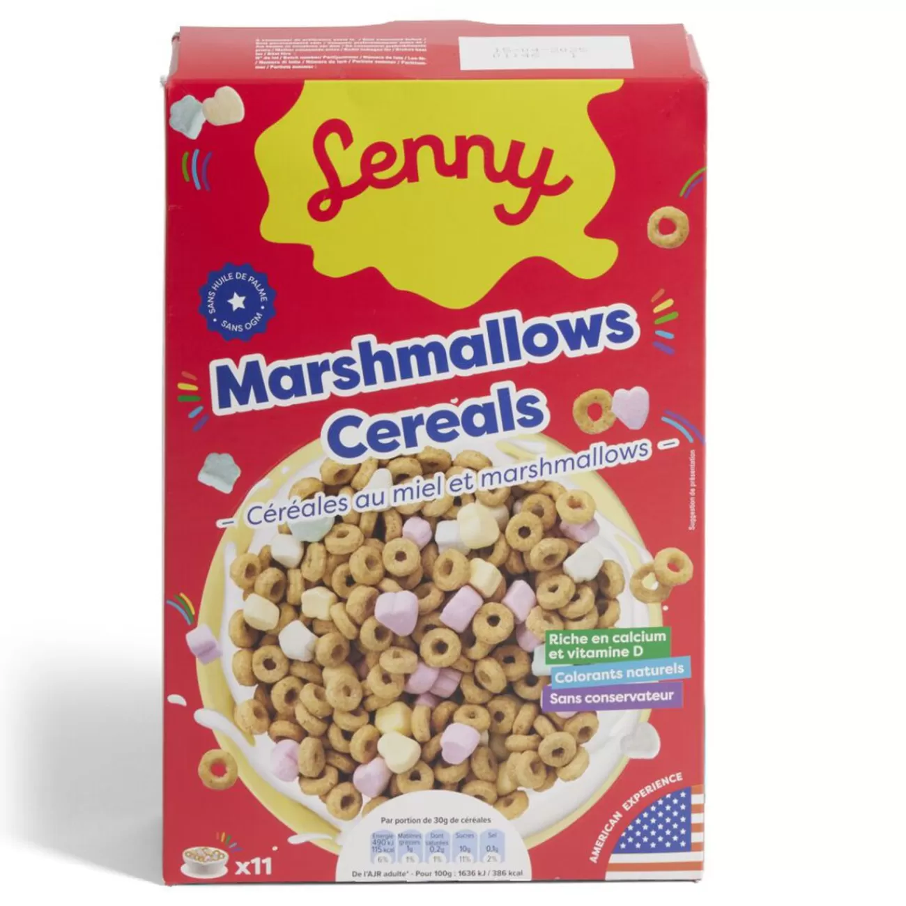 Gifi Céréales Lenny au miel avec marshmallows 325gr Hot