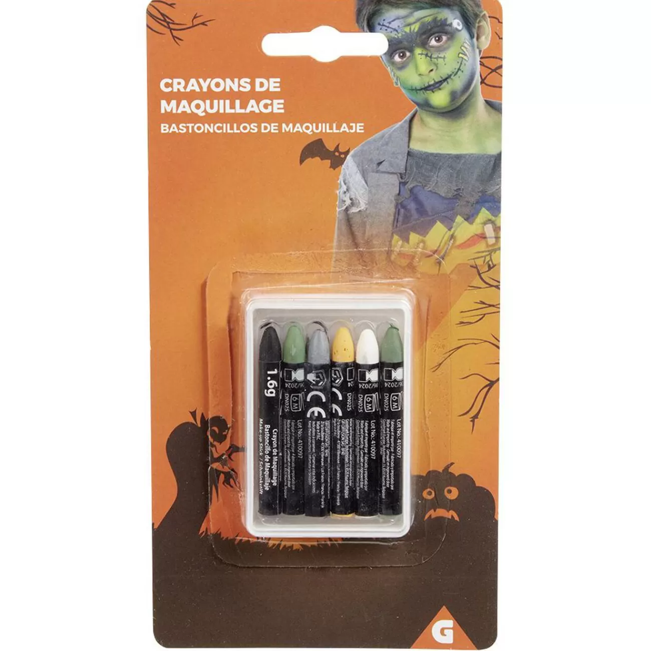 Gifi Crayons maquillage Halloween x6 Cheap