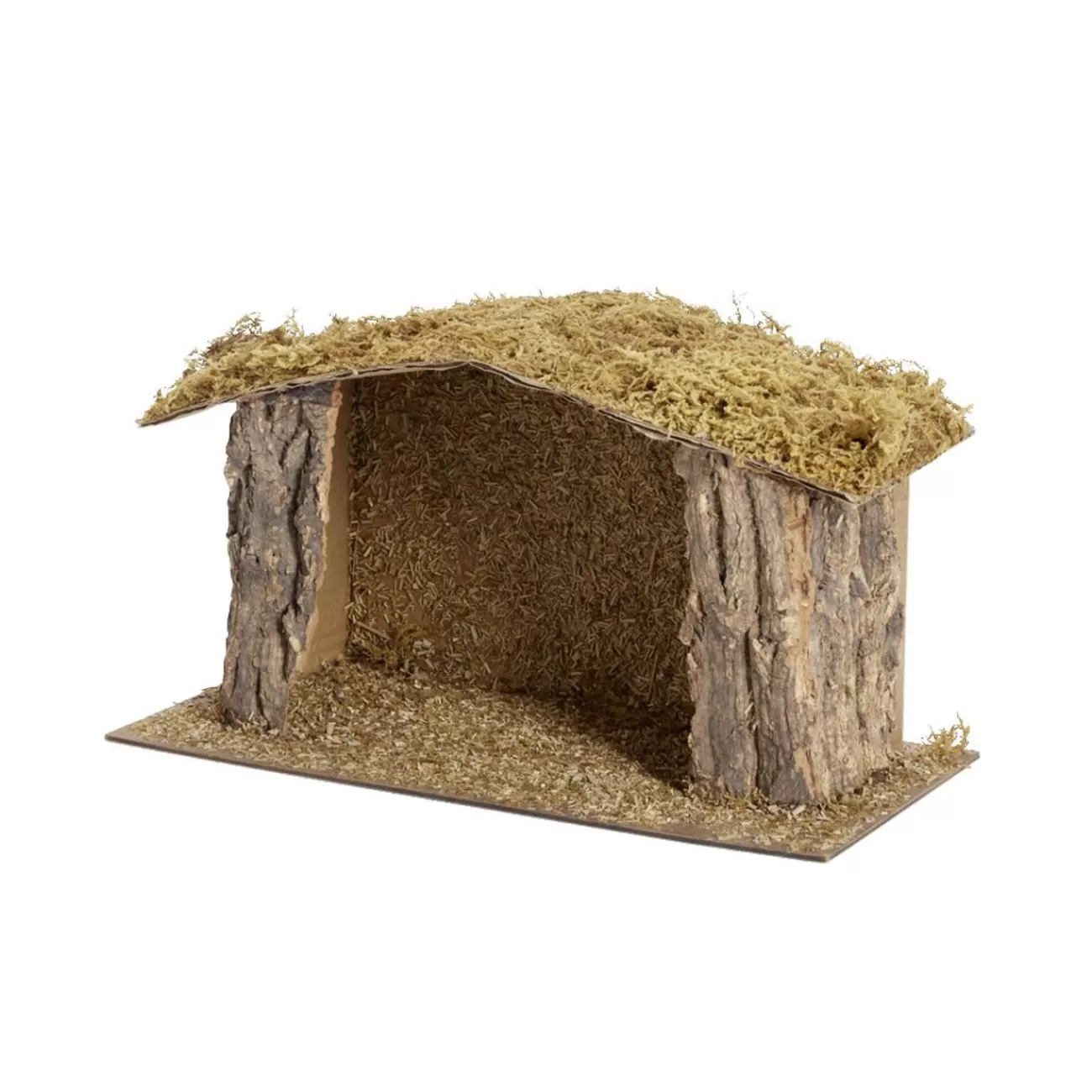 Gifi Crèche de Noël en bois et mousse 37x18xH22cm< Décoration Intérieure De Noël