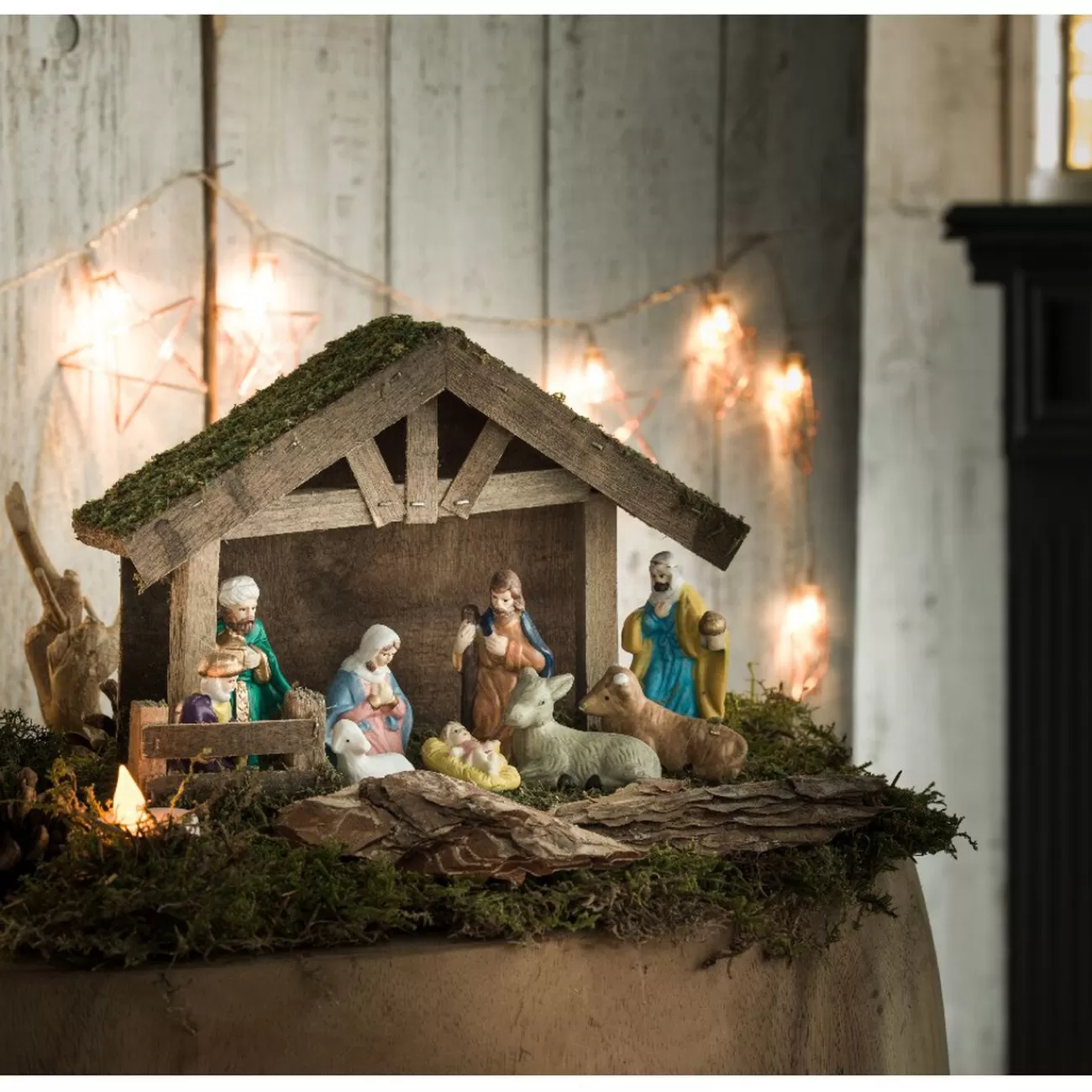 Gifi Crèche de Noël et ses 6 santons< Décoration Intérieure De Noël