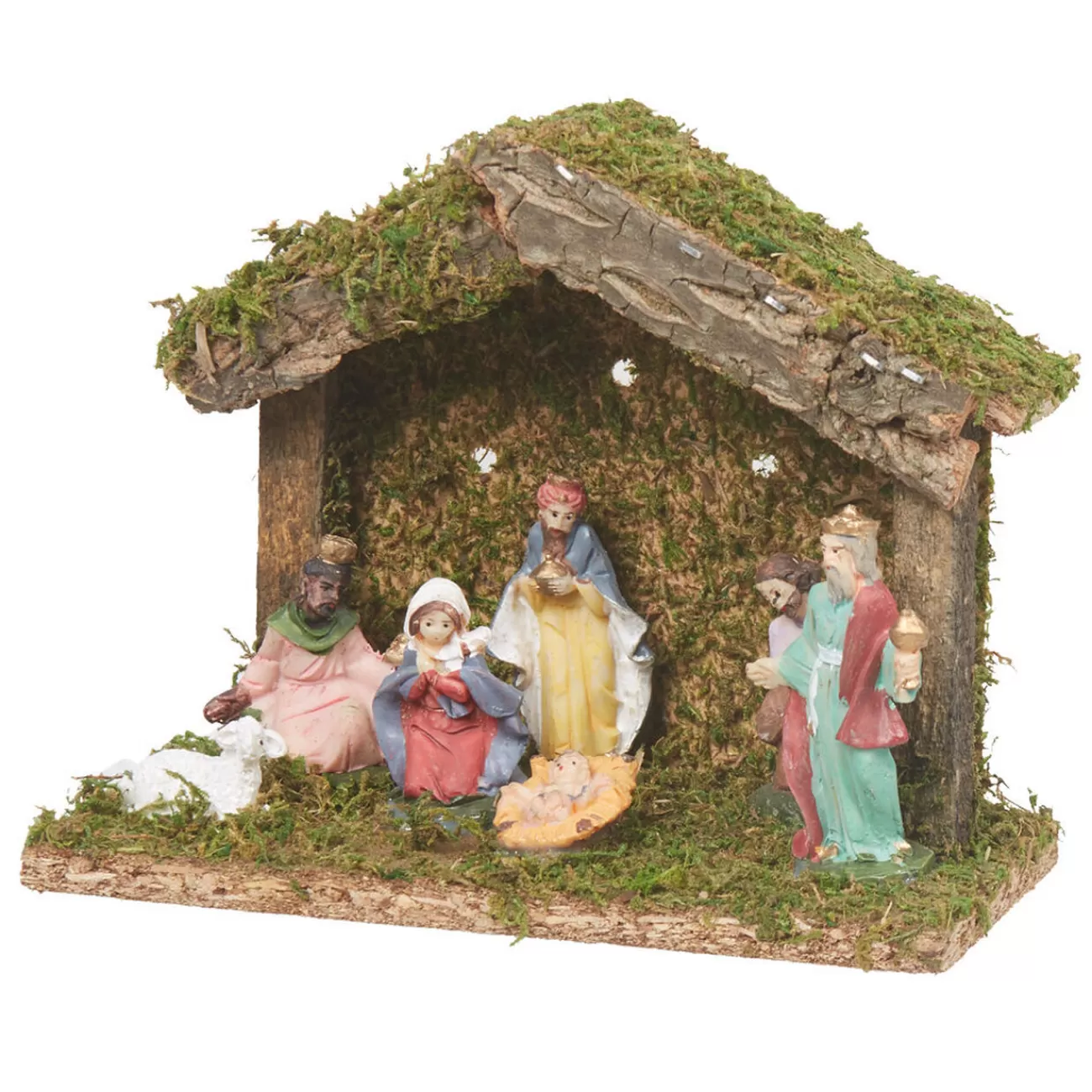 Gifi Crèche de Noël lumineuse et 7 santons< Décoration Extérieure De Noël