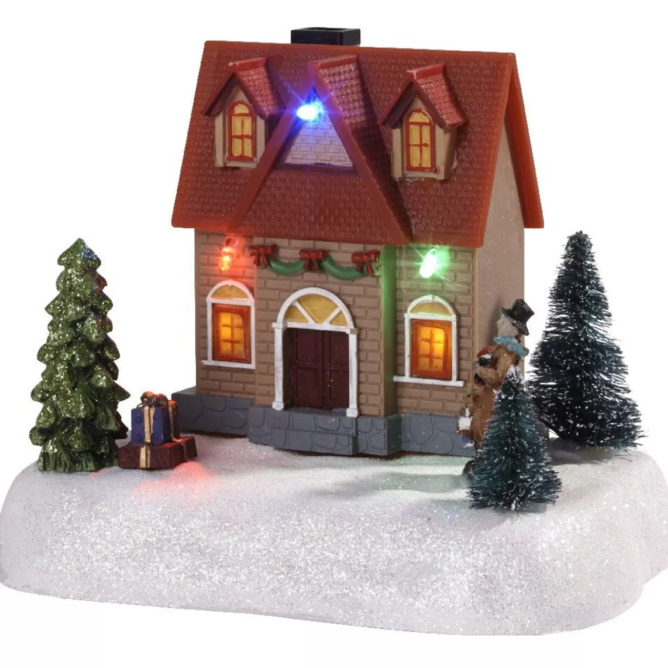 Gifi Déco de Noël maison lumineuse 5 LED< Décoration Intérieure De Noël