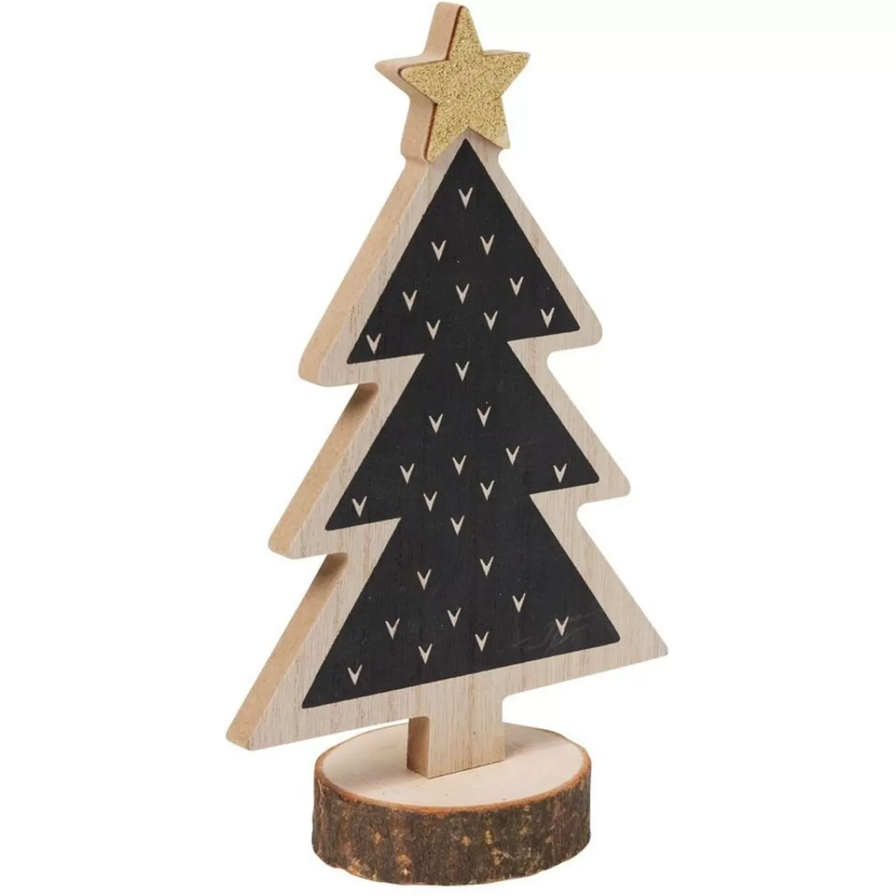 Gifi Décoration à poser sapin en bois H20x12cm< Décoration Intérieure De Noël