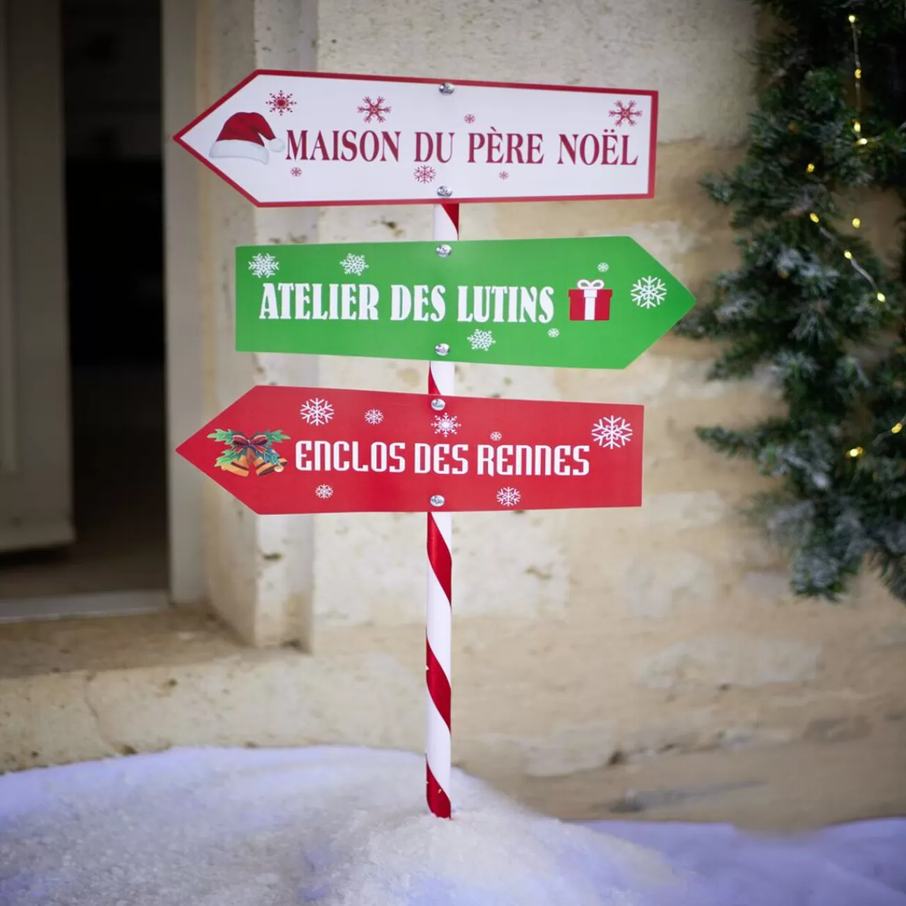 Gifi Décoration de Noël pancarte< Décoration Extérieure De Noël