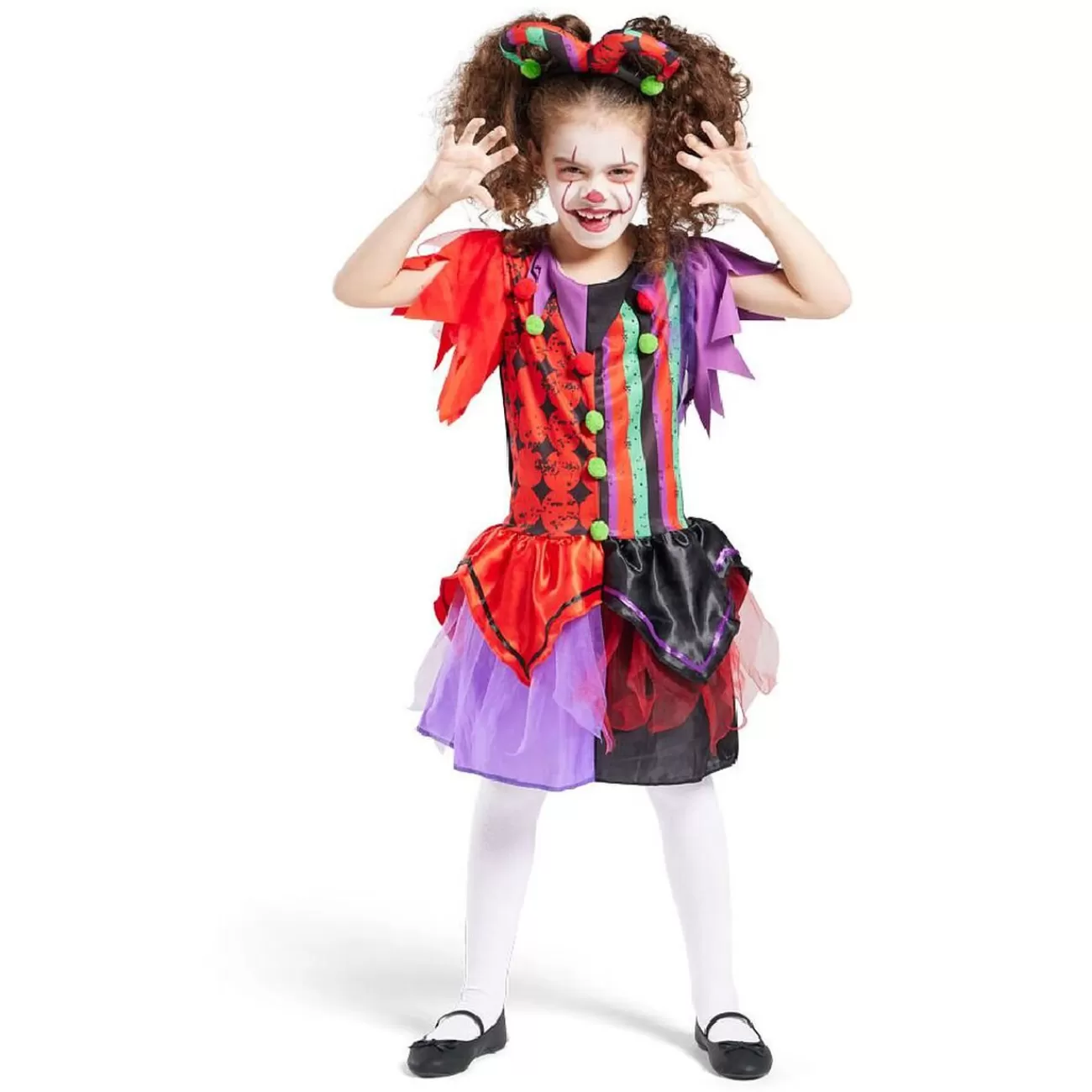 Gifi Déguisement enfant clown serre-tête et robe 7/10 ans Online