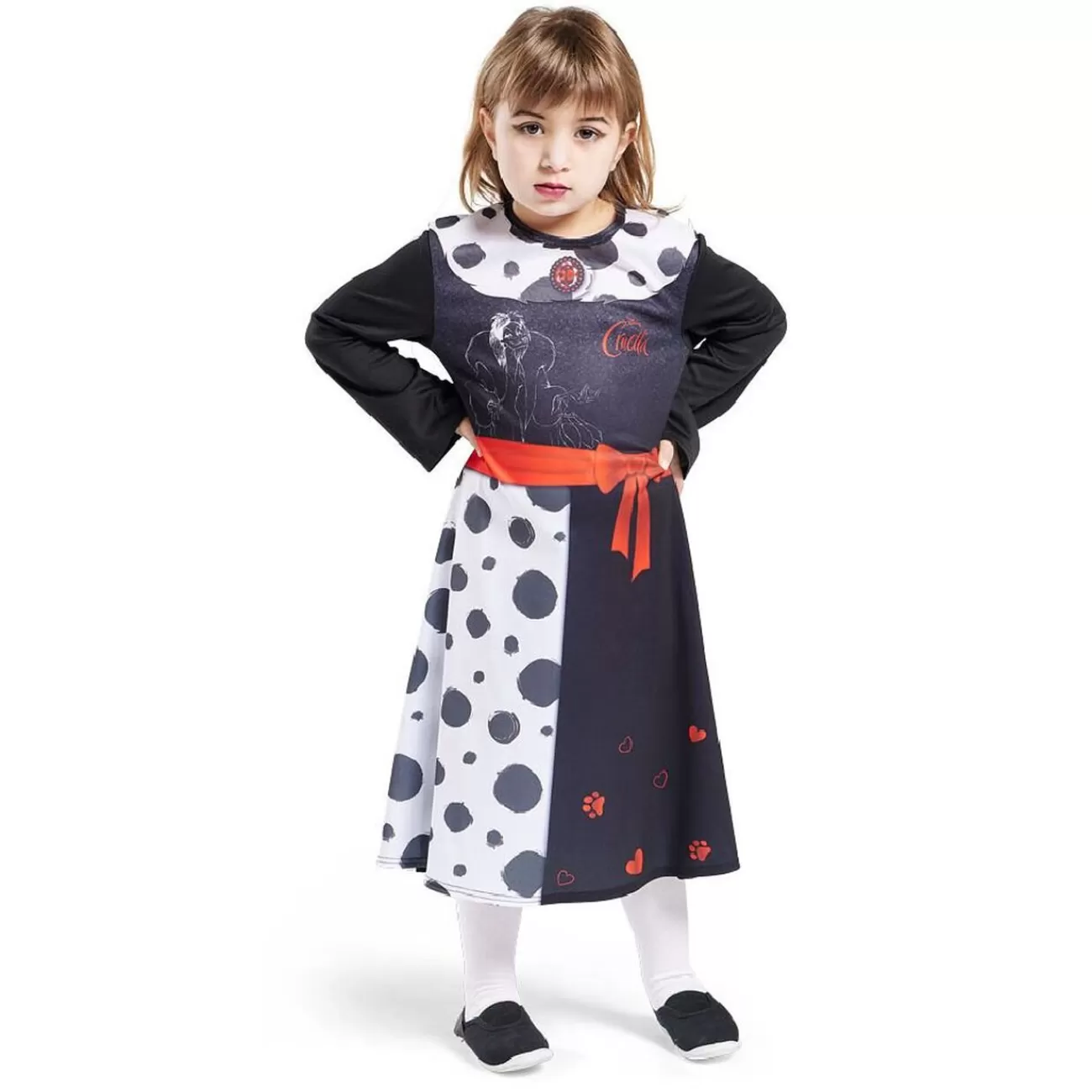 Gifi Déguisement enfant Cruella robe 5/6 ans New