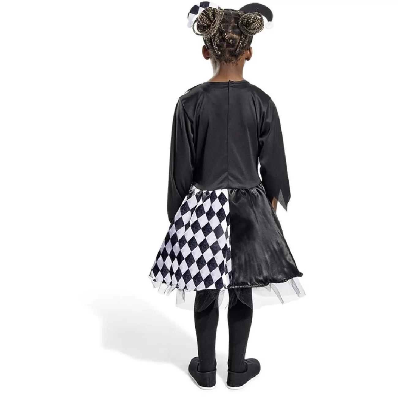 Gifi Déguisement enfant Halloween arlequin noir et blanc robe 4/6ans New