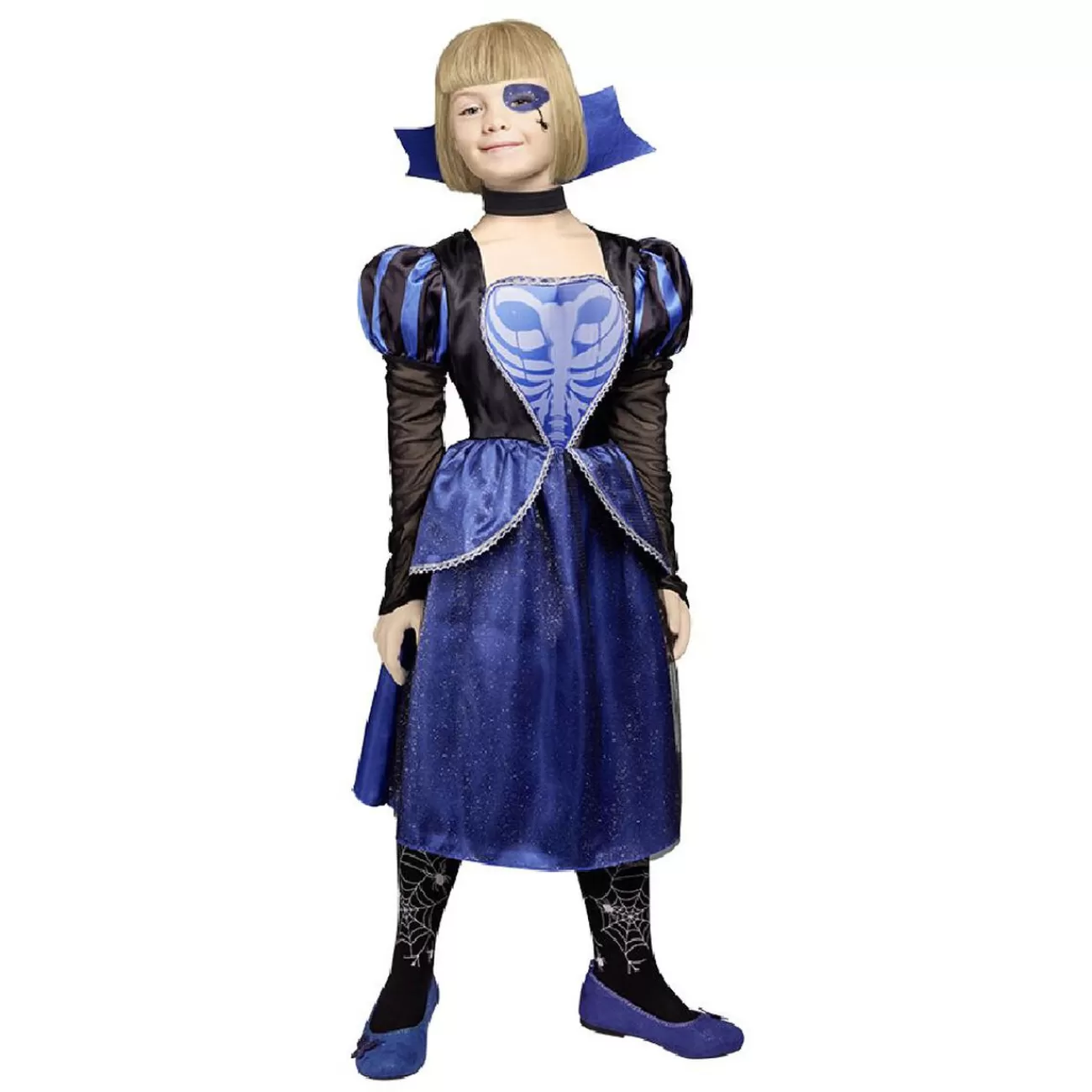 Gifi Déguisement enfant Halloween reine robe et col 7/10 ans Flash Sale