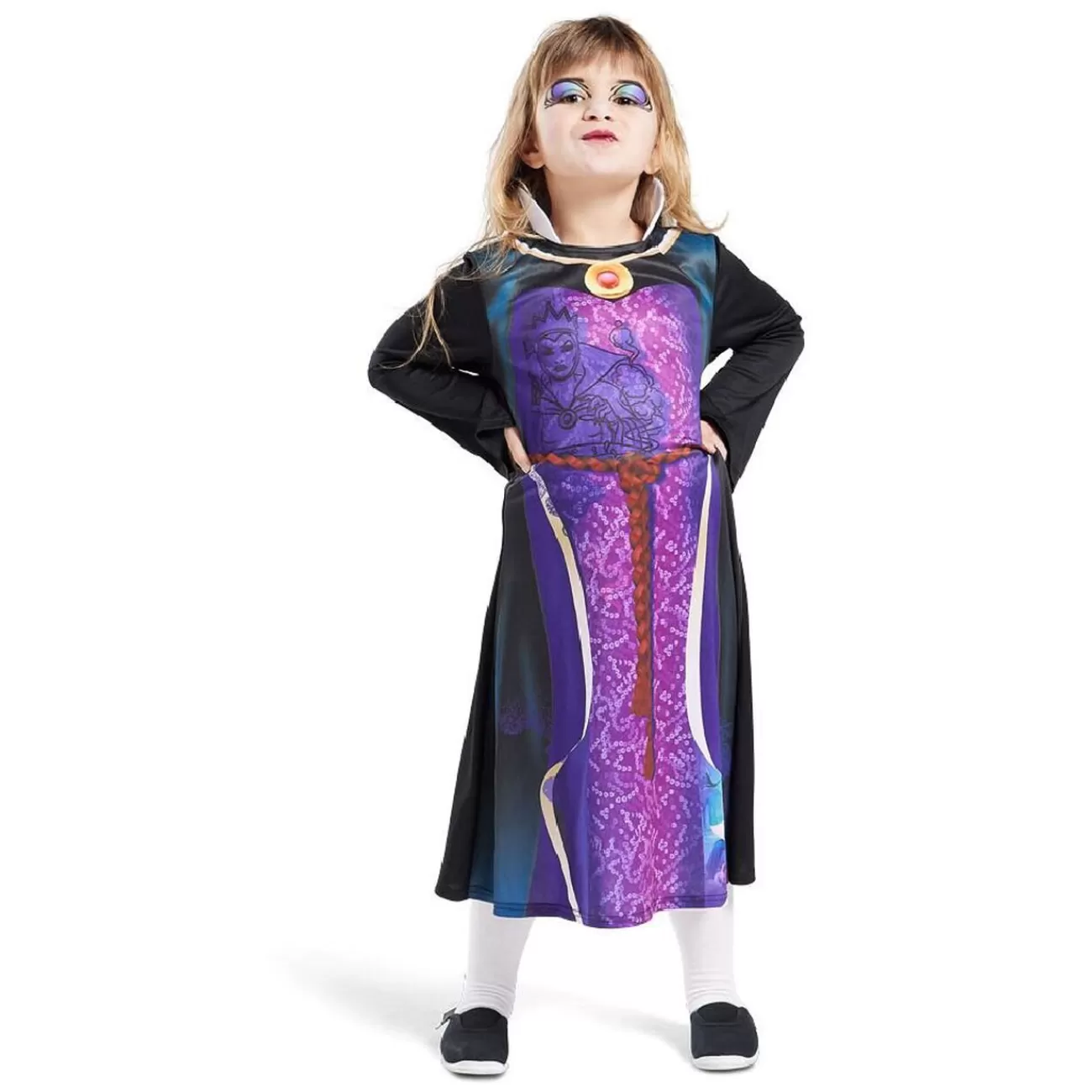 Gifi Déguisement enfant Reine Sorcière robe 5/6 ans Fashion