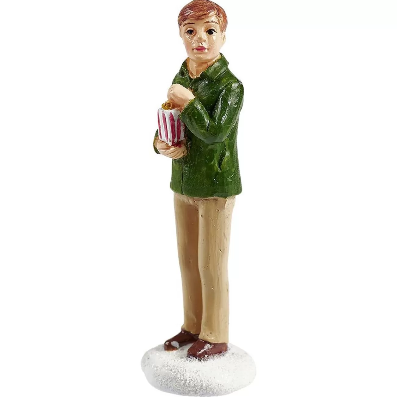 Gifi Figurine de Noël Homme pour village miniature< Décoration Intérieure De Noël