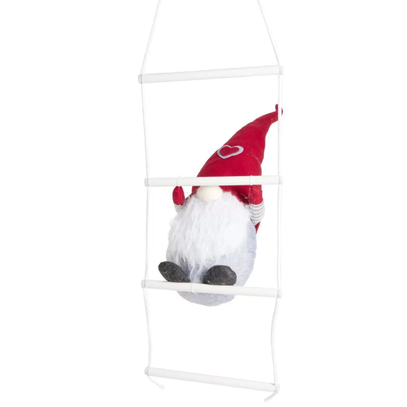 Gifi Gnome Noël grimpeur sur échelle H48cm< Décoration Extérieure De Noël