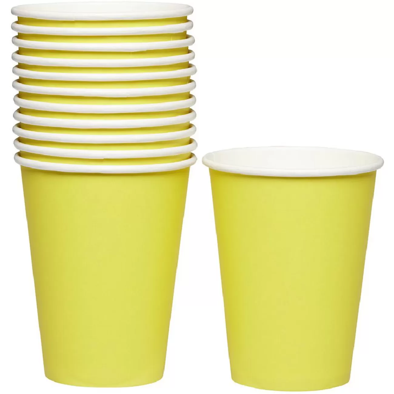 Gifi Gobelet en carton jaune 36 cl x12 Shop