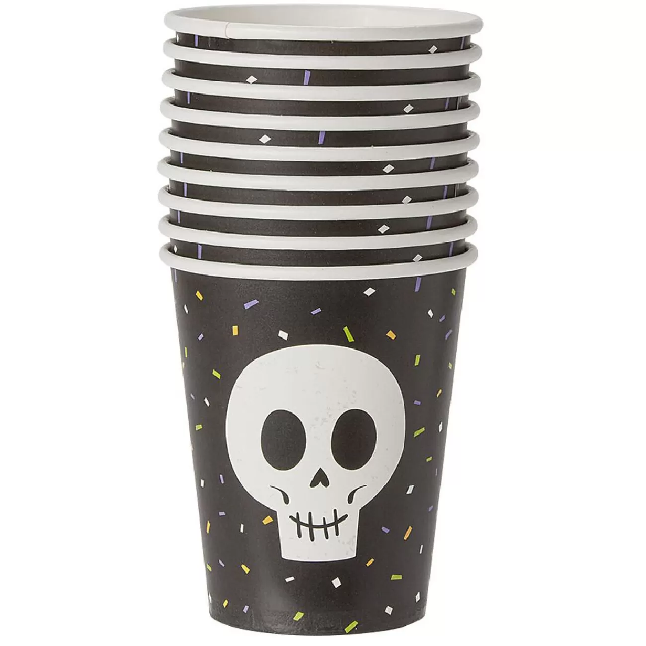 Gifi Gobelet en carton tête de squelette Halloween x10 Clearance