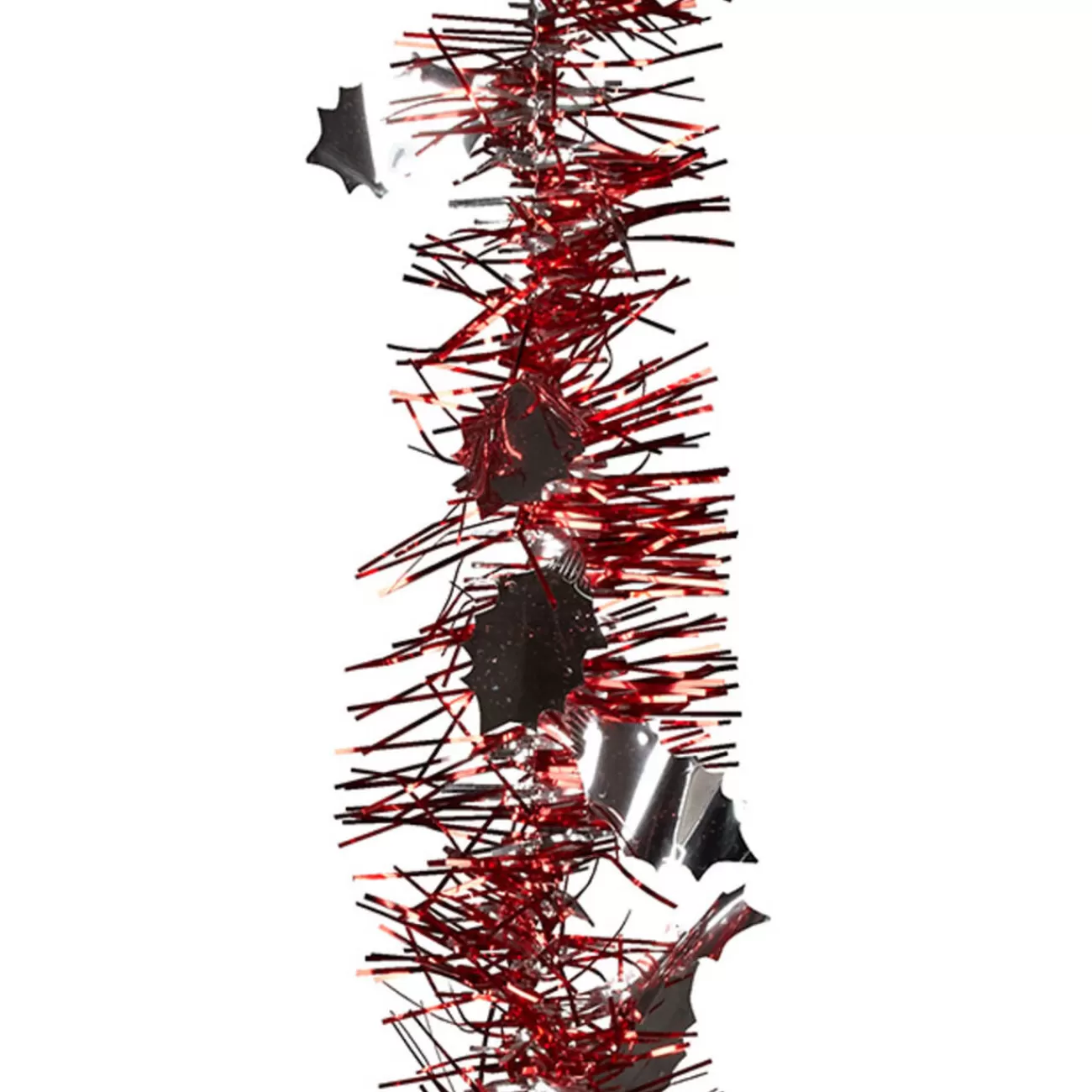 Gifi Guirlande de Noël rouge argentée 2 m< Décoration Extérieure De Noël