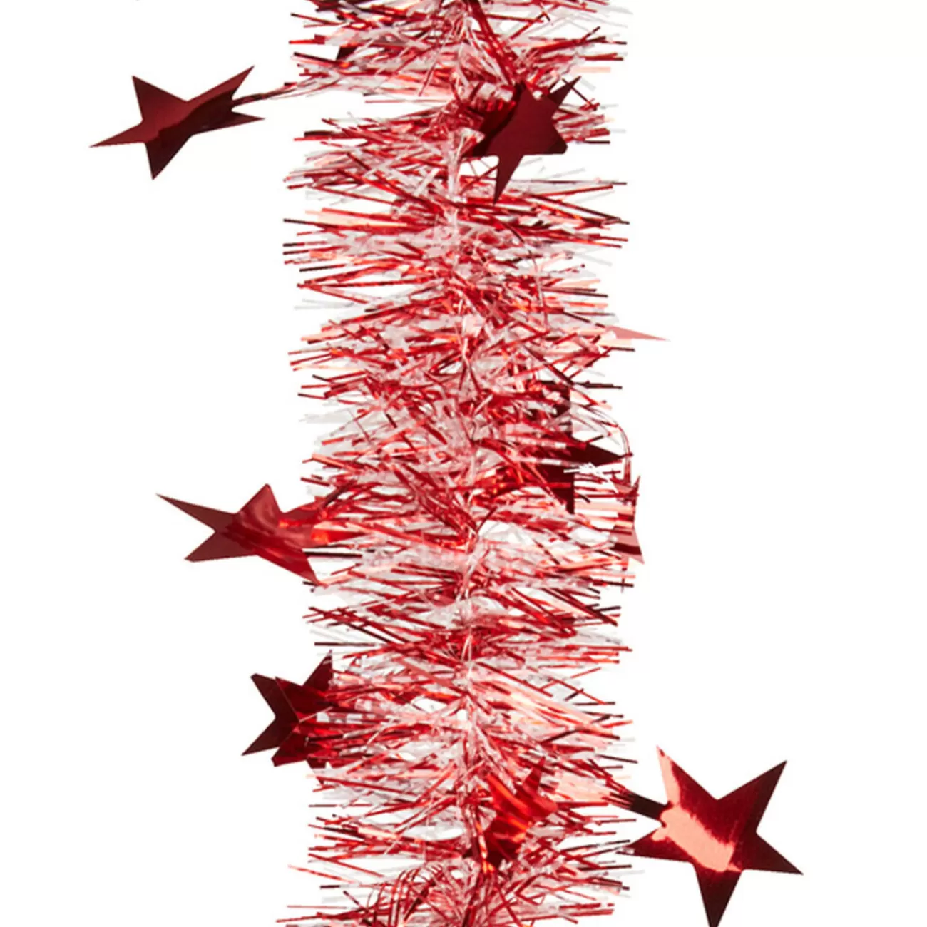 Gifi Guirlande de Noël rouge blanche 2 m< Décoration Extérieure De Noël