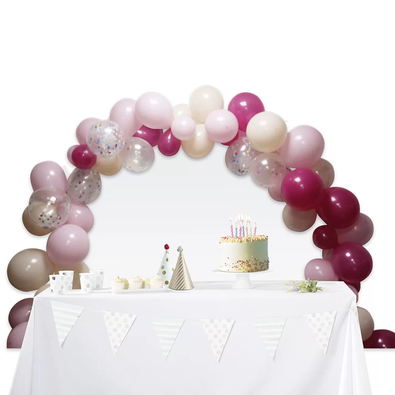 Gifi Kit arche à ballons rose 95 pièces Cheap