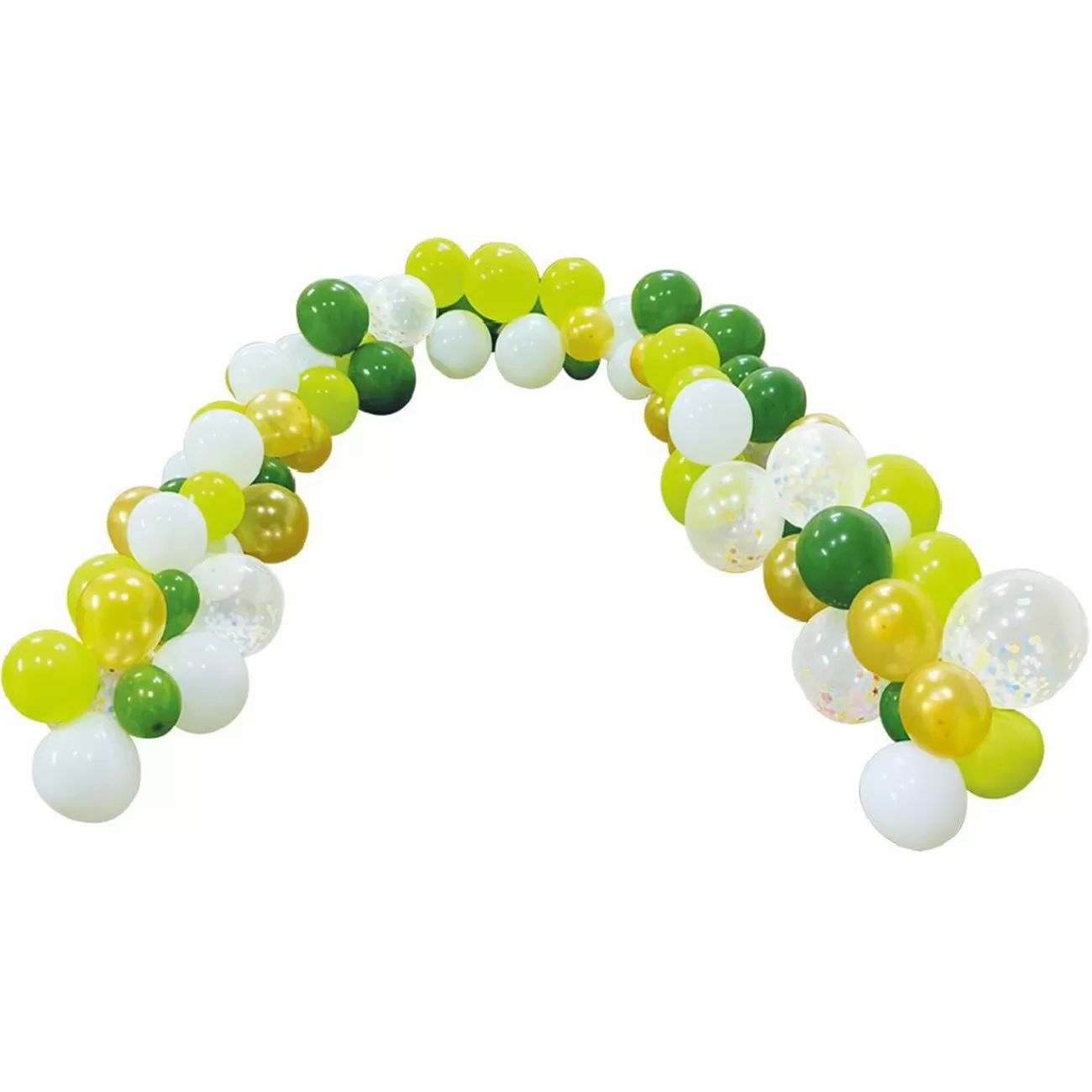 Gifi Kit arche ballon Jungle blanc jaune vert 98 pièces Cheap