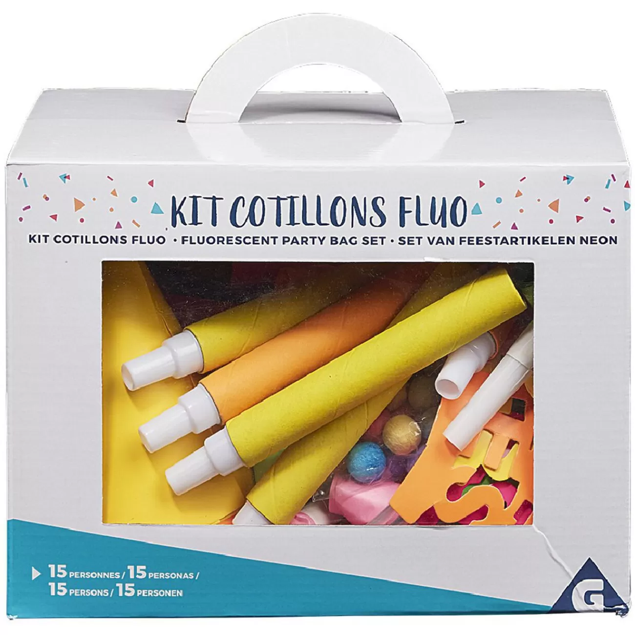 Gifi Kit cotillons fluos 15 personnes Outlet