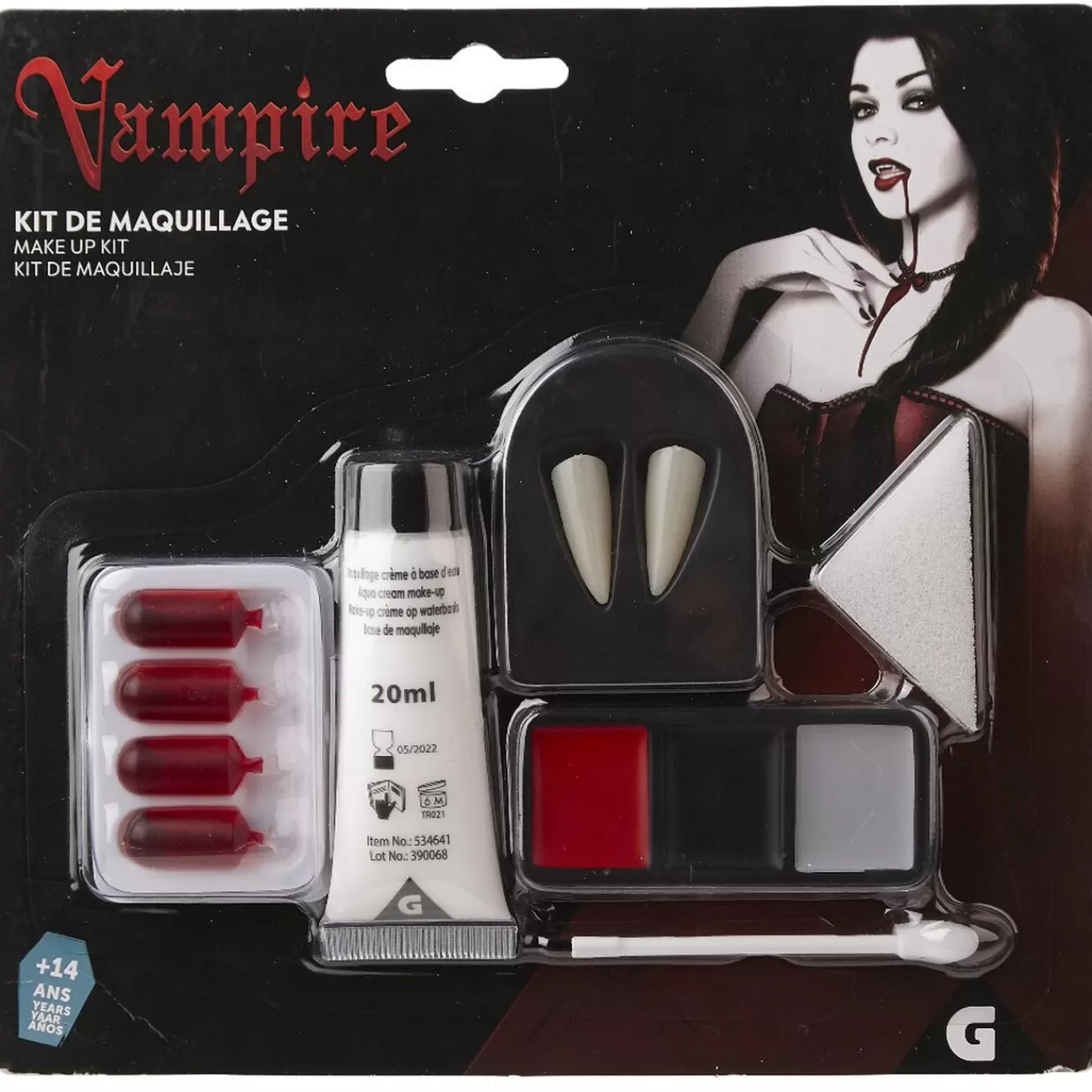 Gifi Kit de maquillage vampire Halloween Deluxe Best