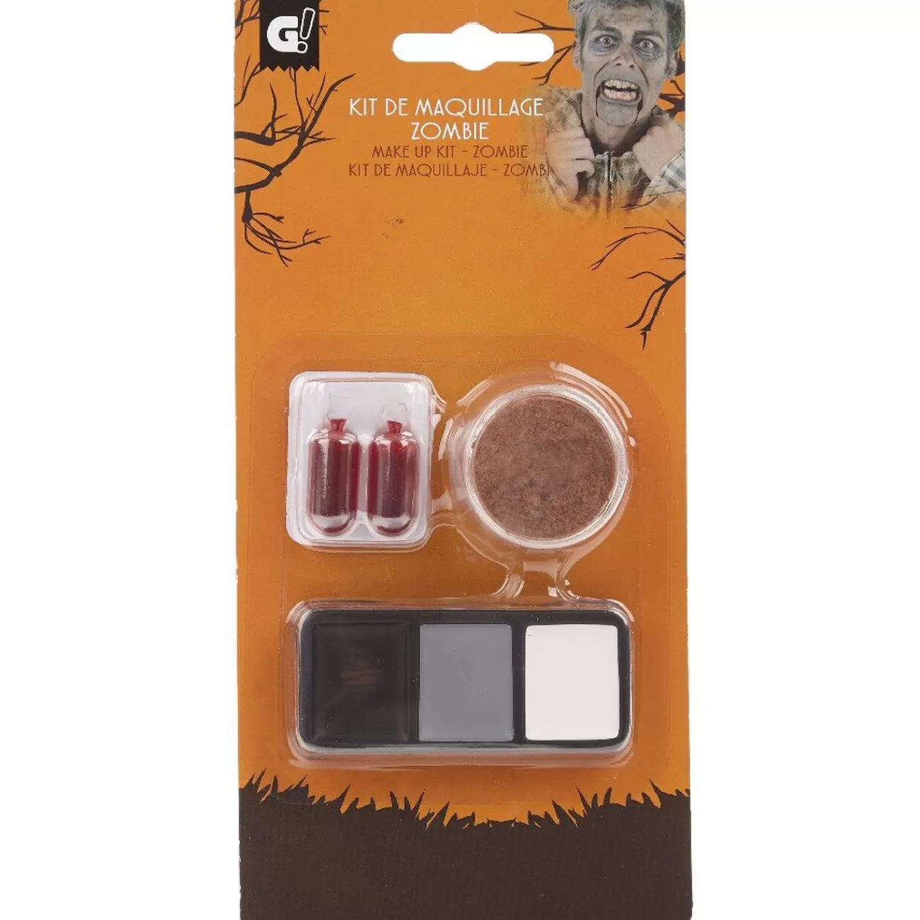 Gifi Kit de maquillage zombie Halloween Hot