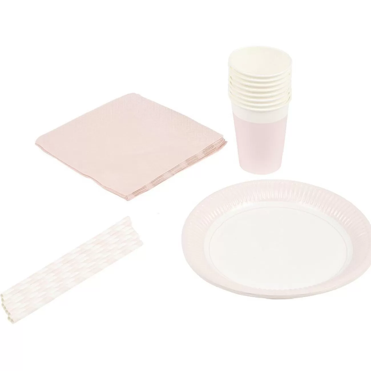 Gifi Kit jetable 32 pièces rose Outlet