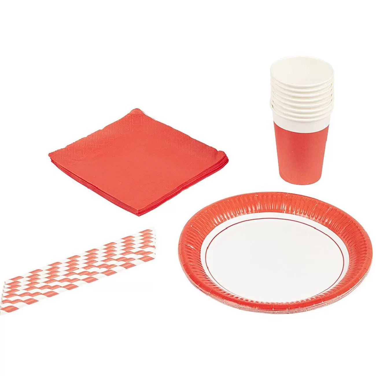 Gifi Kit jetable 32 pièces rouge Sale