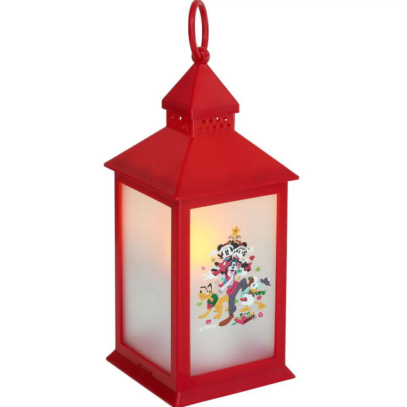 Gifi Lanterne lumineuse Disney Mickey Minnie plastique rouge 10,5x10,5xH24,5cm< Décoration Intérieure De Noël