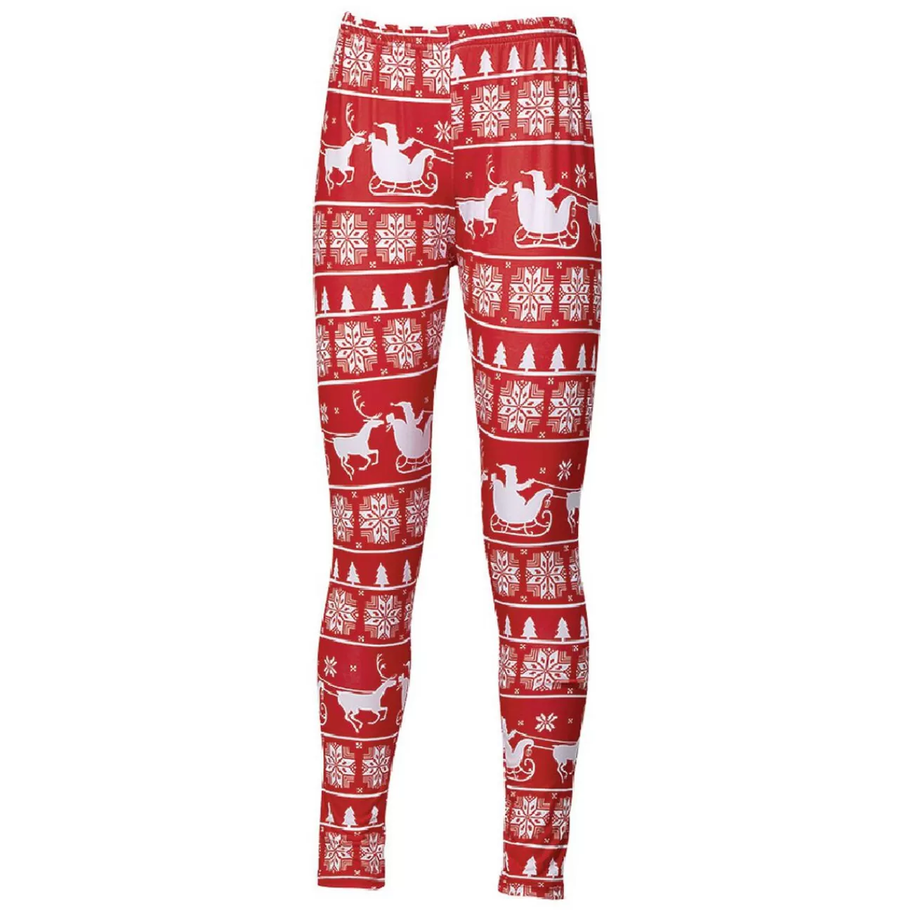 Gifi Legging de Noël Rouge Taille unique< Déguisement Et Tenue De Noël