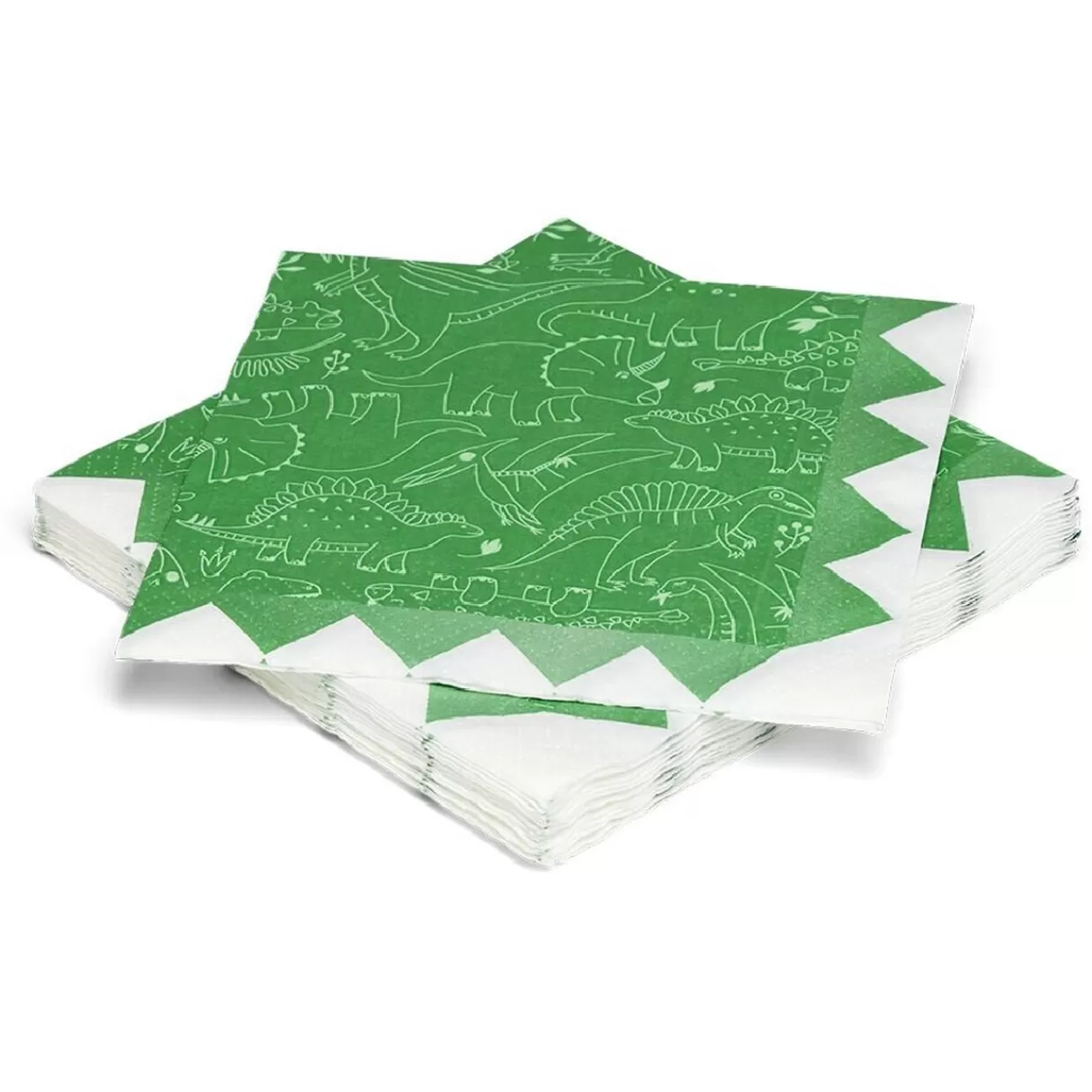 Gifi Lot de 16 serviettes motif dinosaure papier 33x33cm Clearance