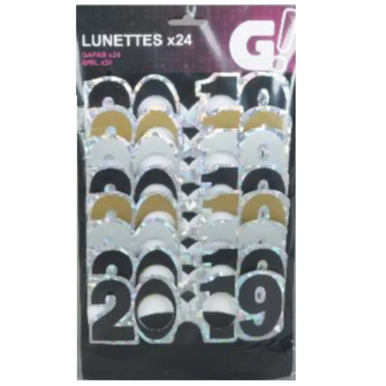 Gifi Lunette chiffre nouvel an 2019 x24 Cheap