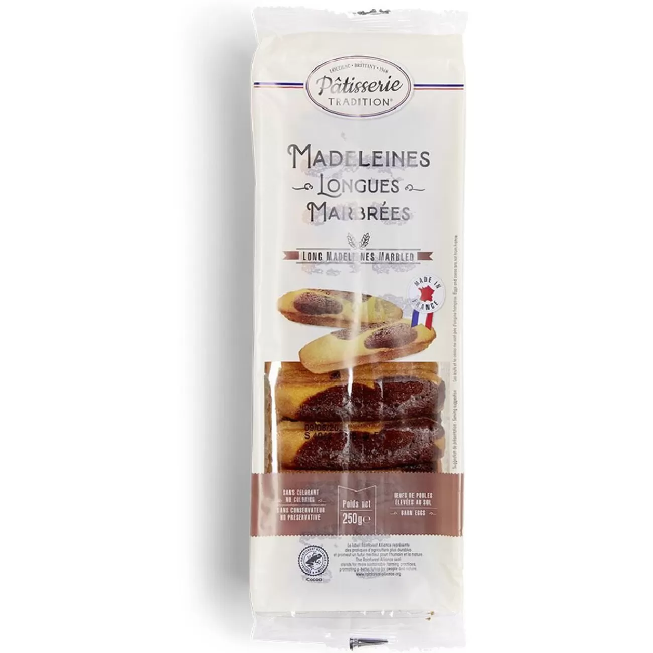 Gifi Madeleines longues marbrées 250g Hot