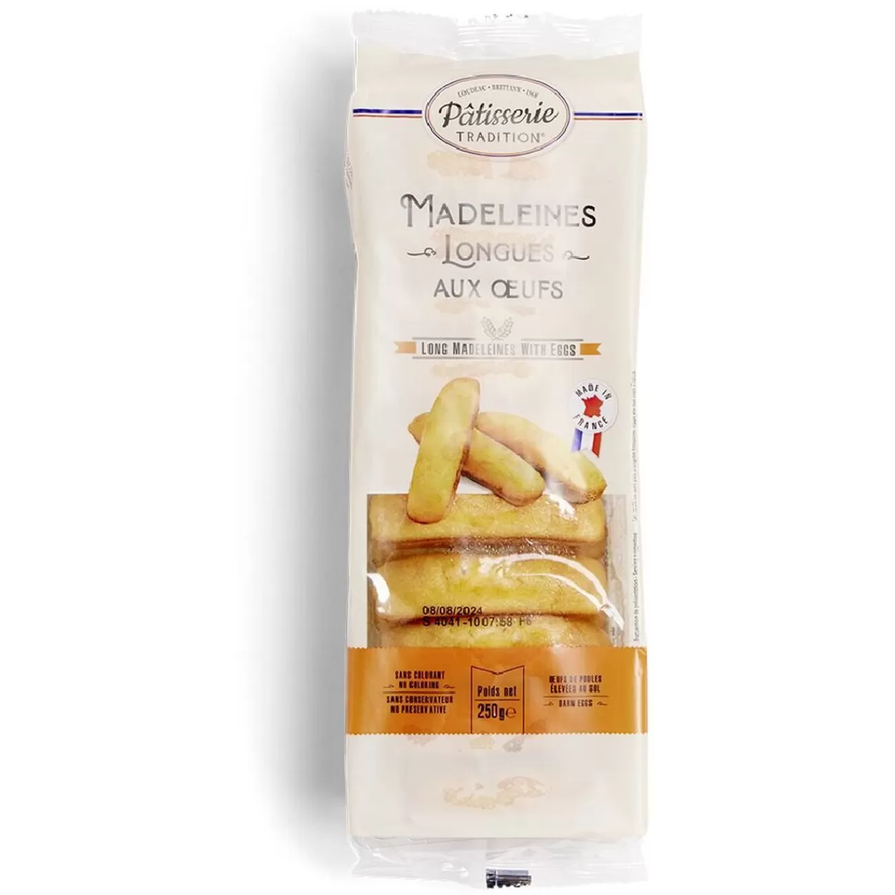 Gifi Madeleines longues natures aux oeufs 250g Fashion