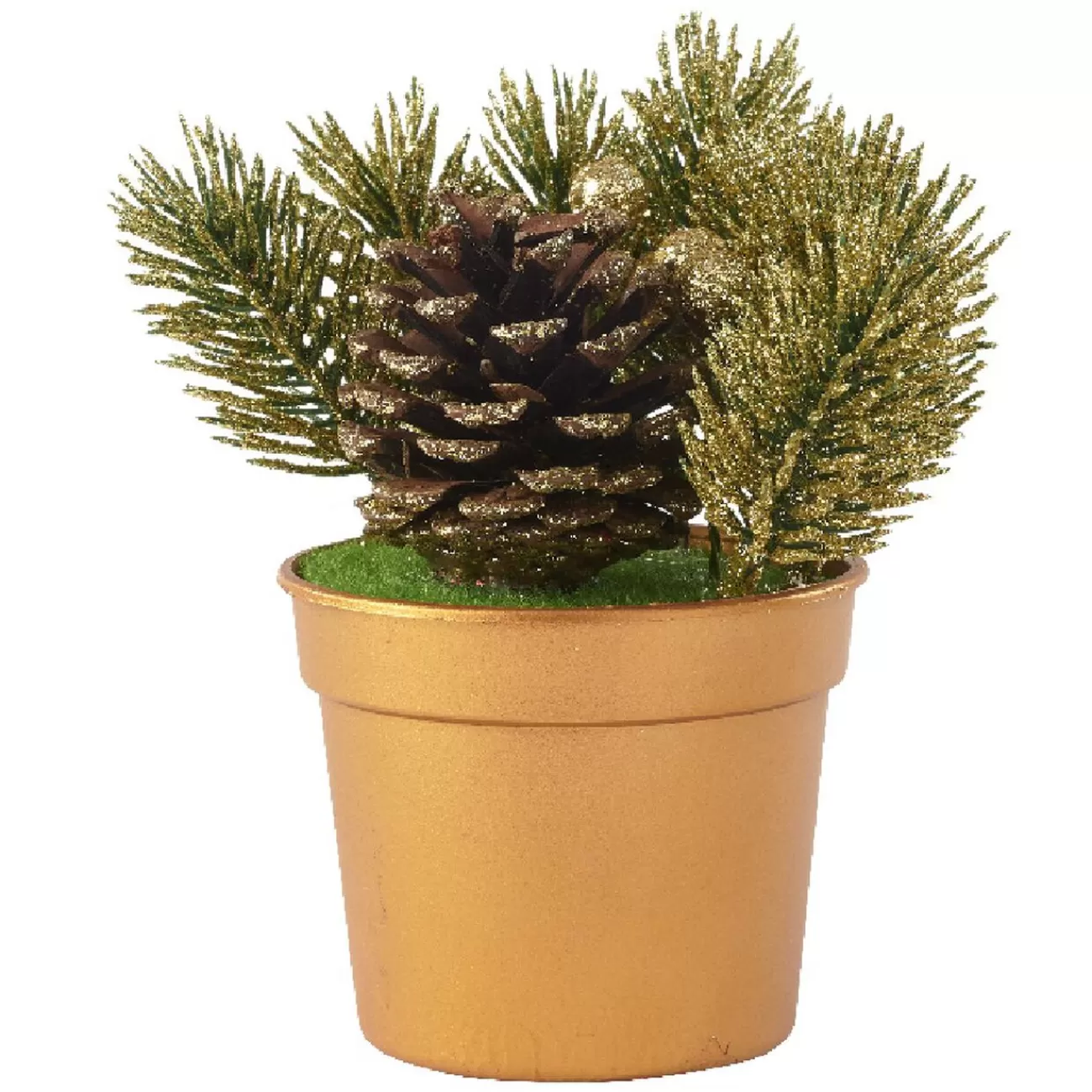 Gifi Mini sapin artificiel en pot doré Hot