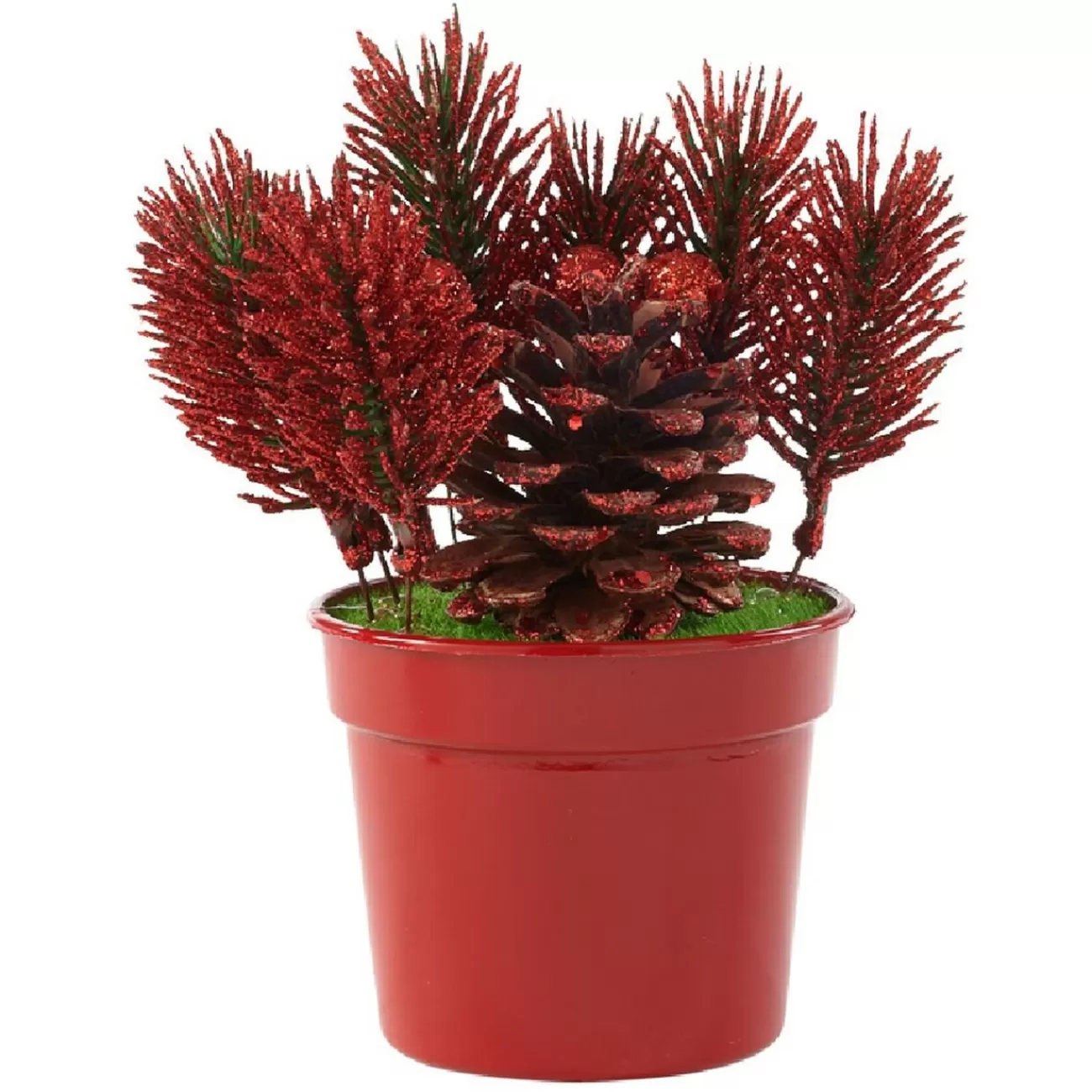 Gifi Mini sapin artificiel en pot rouge Cheap