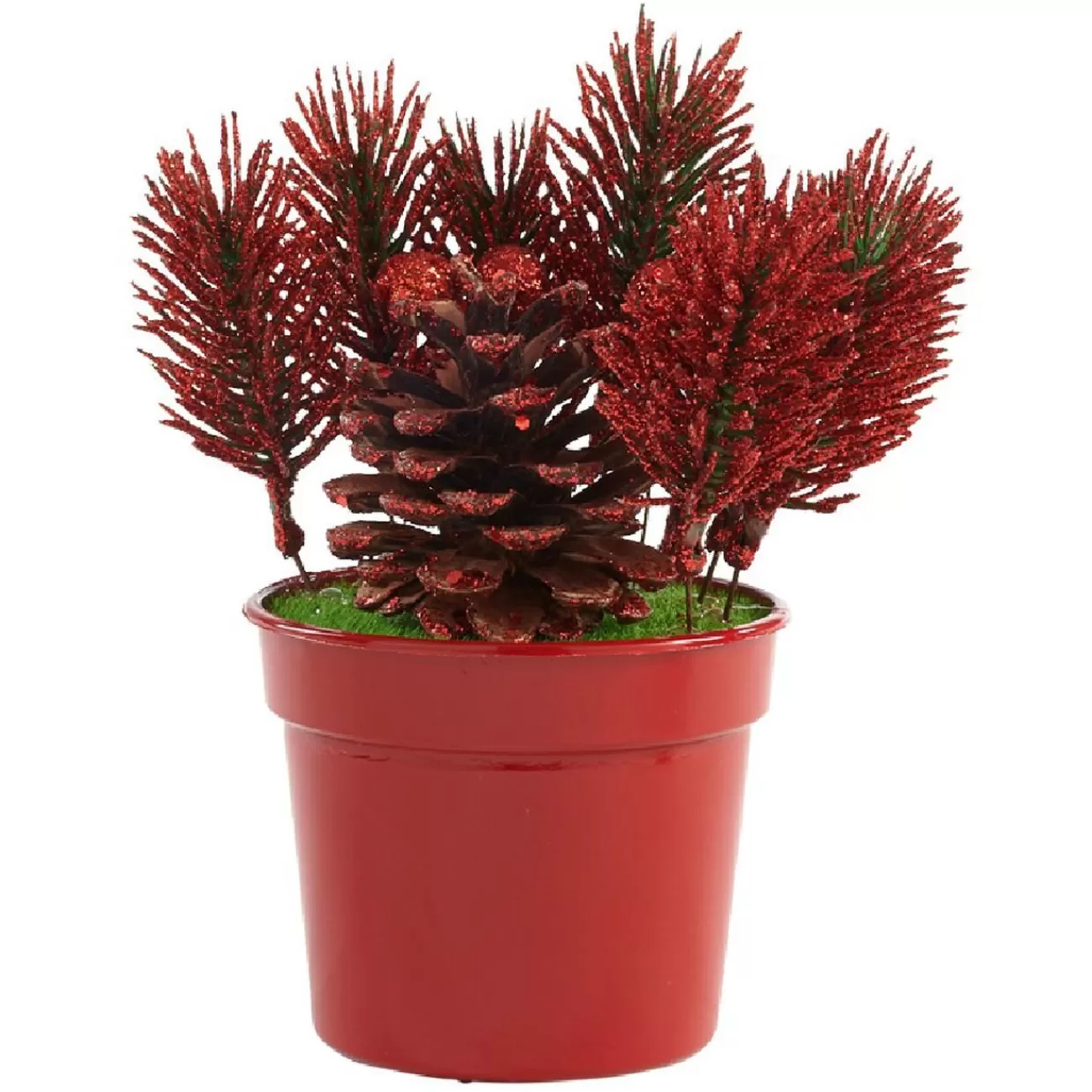 Gifi Mini sapin artificiel en pot rouge Cheap