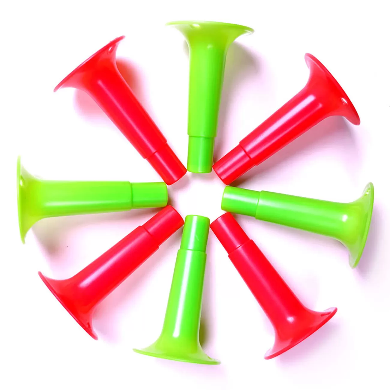 Gifi Mini trompette verte et rouge x8 Hot