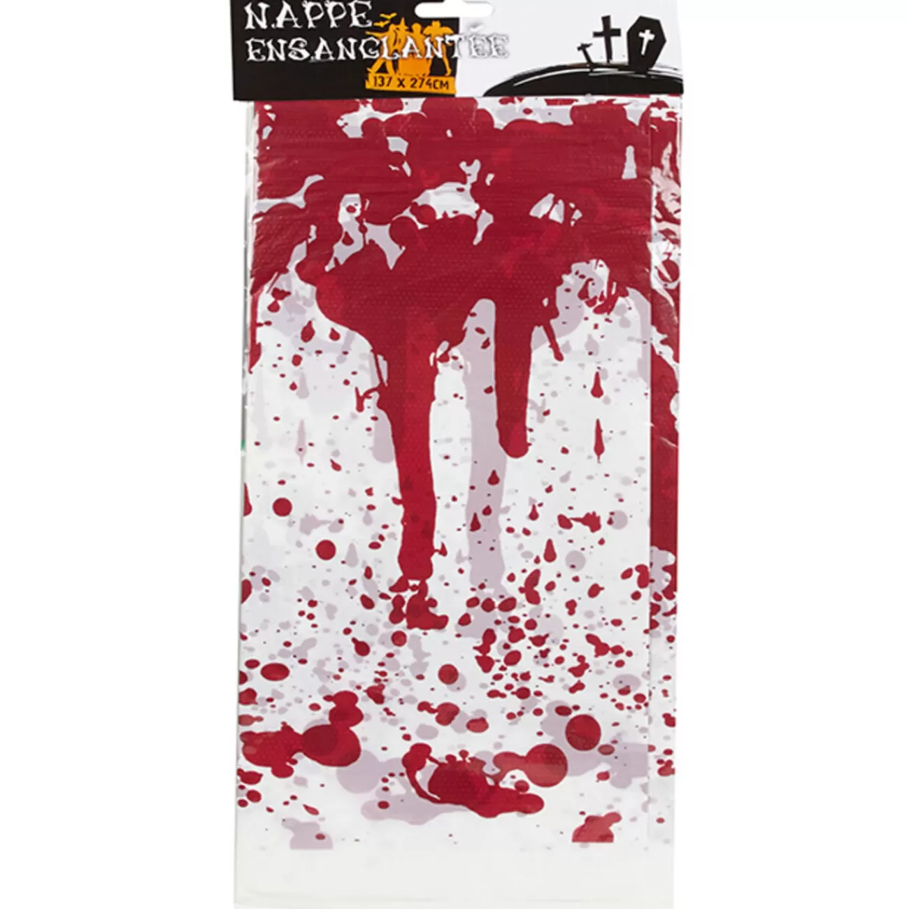 Gifi Nappe de table plastique ensanglantée Halloween Online