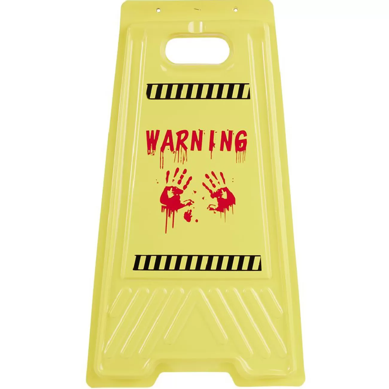 Gifi Pancarte de sol alerte zombie rouge et jaune H53cm Store