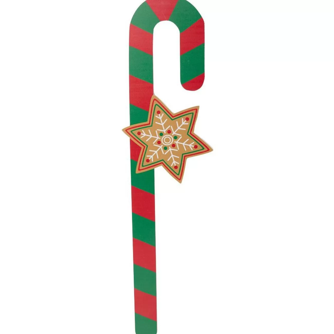 Gifi Pancarte sucre d'orge en bois H53,5cm< Décoration Extérieure De Noël