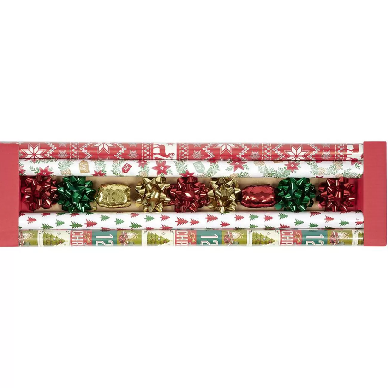 Gifi Papier cadeau de Noël tradition L200X70 cm x4< Loisirs Créatifs Et Emballage Cadeau