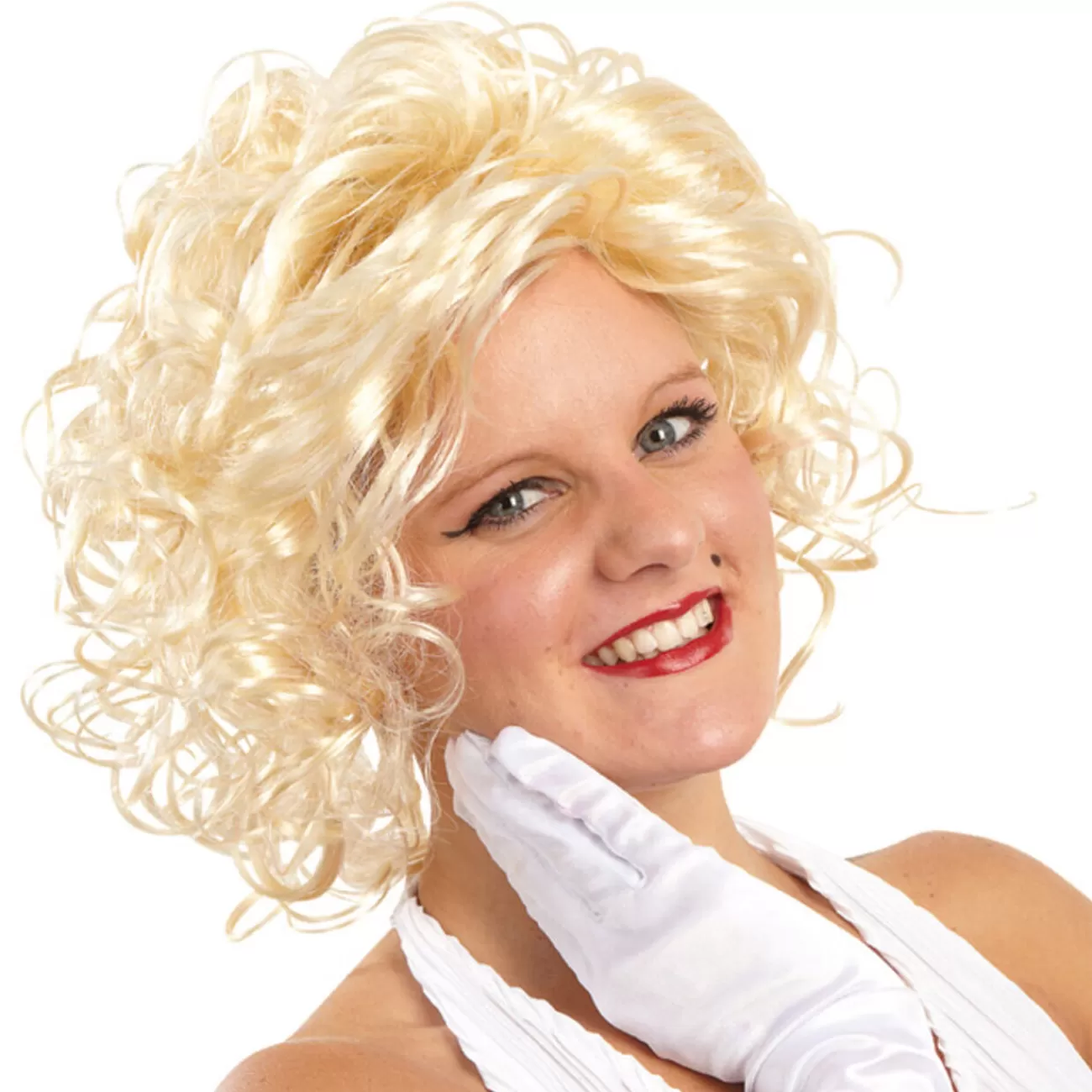 Gifi Perruque cheveux bouclés blonds Flash Sale