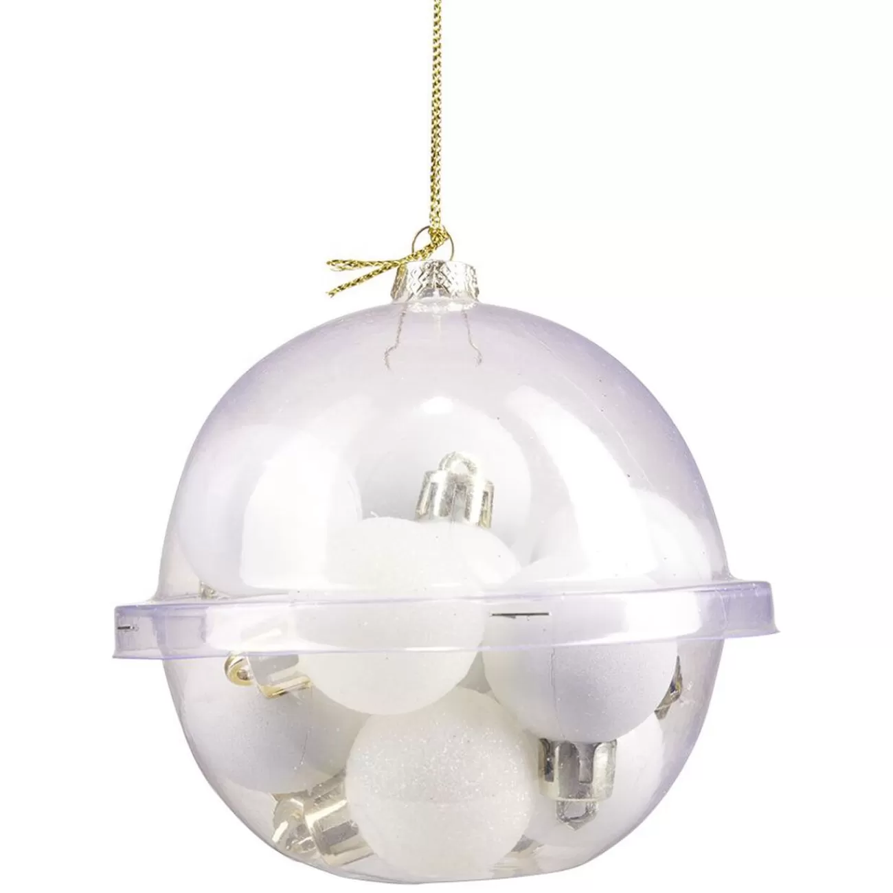 Gifi Petite boule de Noël polystyrène blanc Ø3cm x12 New