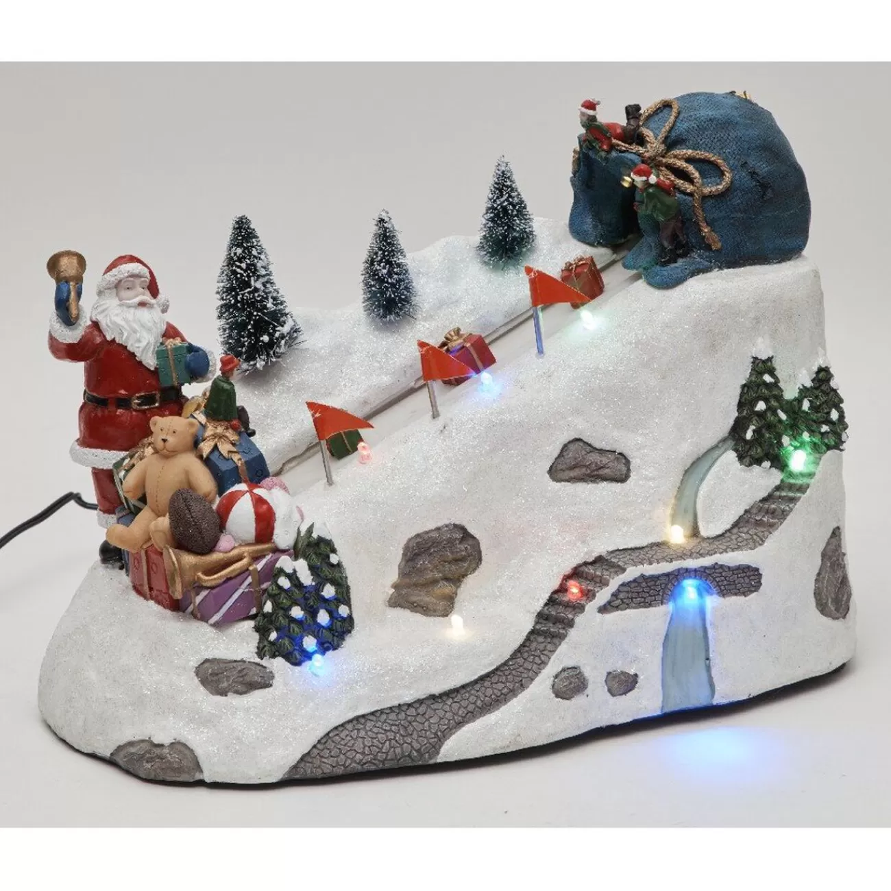 Gifi Piste de neige lumineuse musicale et animée 10 LED< Décoration Extérieure De Noël