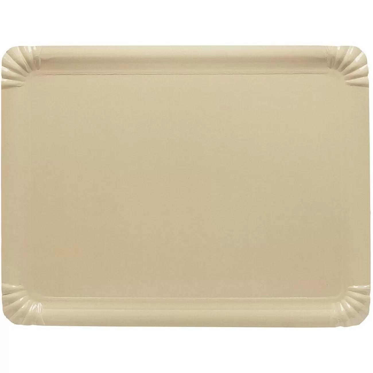 Gifi Plateau en carton blanc crème x10 Outlet